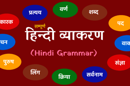 हिन्दी व्याकरण की परिभाषा और उसके भेद हिन्दी व्याकरण की परिभाषा और उसके भेद